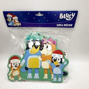 2025 Bluey Wall Decor Hobby Lobby Christmas Banner Holiday Kids Show Decor